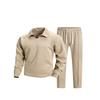 Men's Casual Twill Color Two Piece Set Everyday Outfit