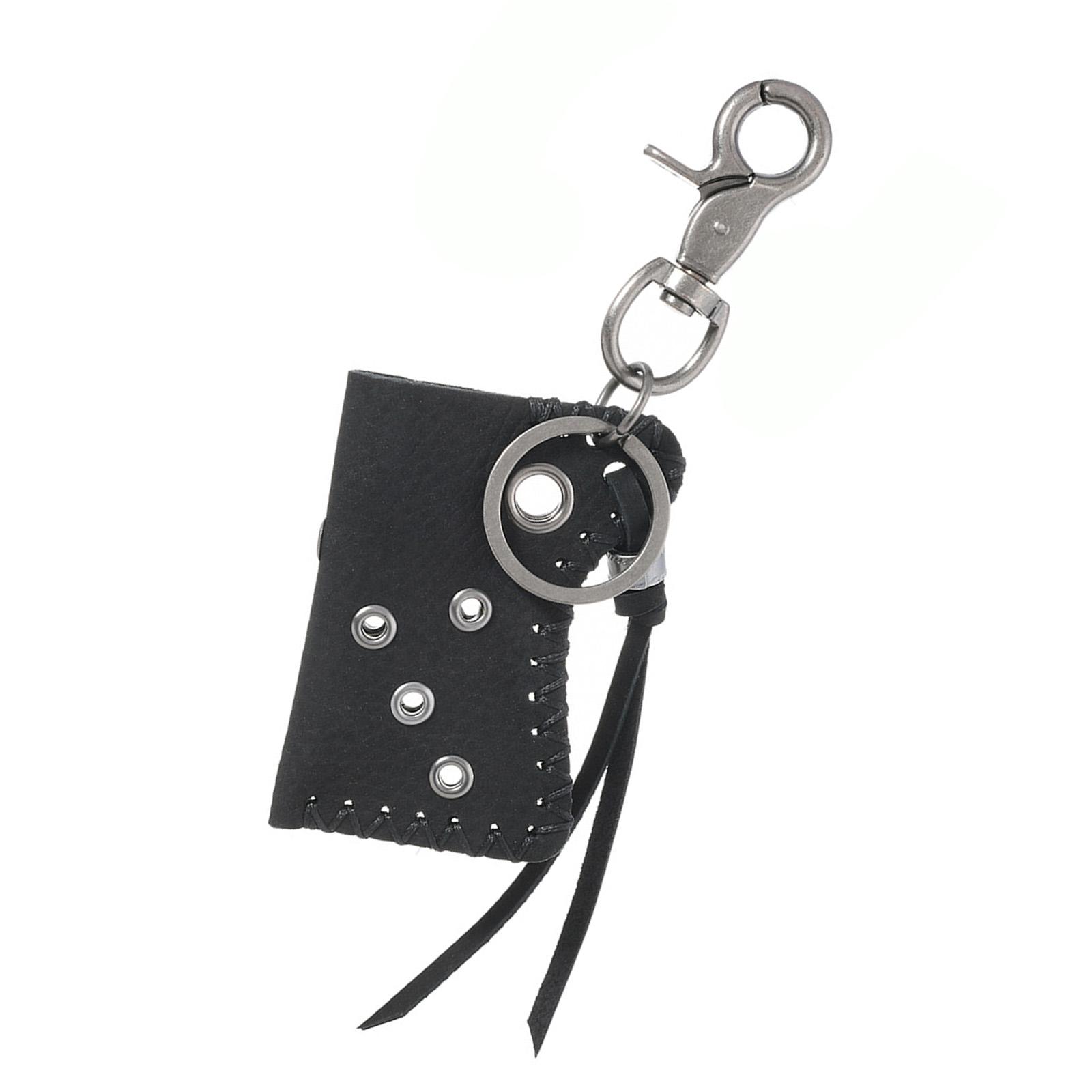 

Винтажный кожаный чехол для зажигалки брелок Модный кожаный чехол для зажигалки брелок Украшение для ключей для модных аксессуаров 1 чёрный