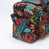 Oxford Fabric Travel Duffel Bag with Leaf Print Multiple Pockets Waterproof Gym Weekender Bag