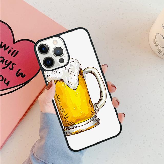 Beer Cup Phone Case For iPhone 17 Air 15 16 16e 11 12 13 14 Pro Max Cover For iPhone 17 Air Max Plus coque Fundas Shell