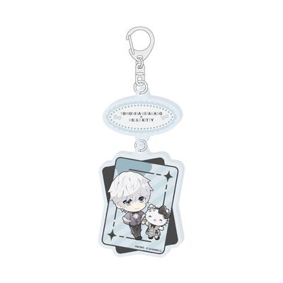 B PROJECT ~ Hot Love Call ~ x Sanrio Characters 01 Kitakado Rinbisha x Hello Kitty [Mini Charakter Illustration] Verknüpfter Acryl Schlüsselanhänger