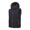 Men's Outdoor Casual Hooded Waterproof Vest, Loose Waistcoat With Cotton And Thick Warm Jacket