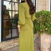 Women's Ruched Bodycon Evening Dress Casual Long Sleeve V Neck Prom Dress Cocktail Party Formal Maxi Mermaid Dress