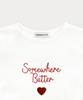 Sseomweeobeoteo Boucle Heart Logo Top - Ivory