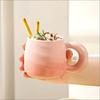 Internet Celebrity Breakfast Coffee Mug Gradient Spiral Appearance Cute Milk Cup Student Couple Ceramic Mug