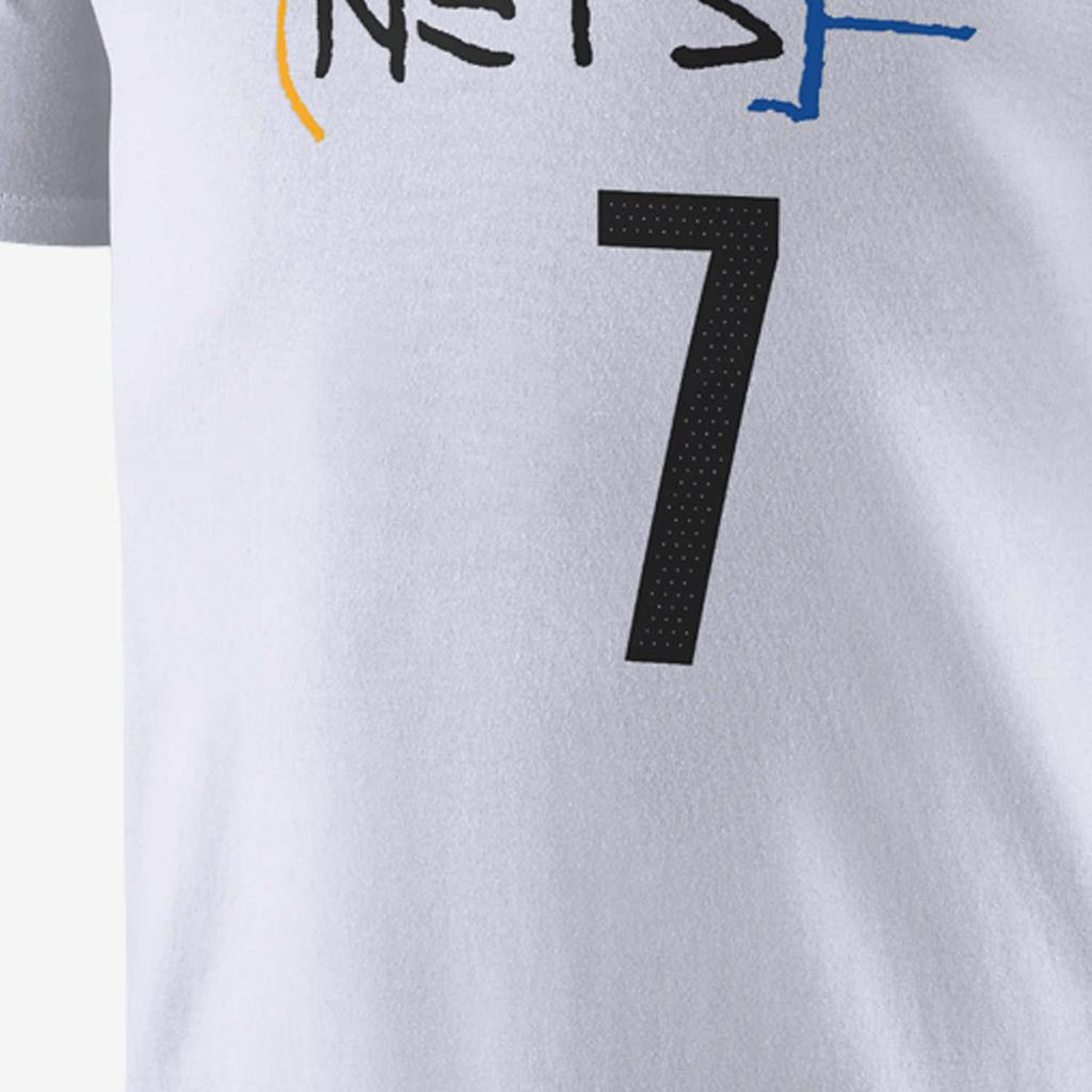 Nike NBA Brooklyn Nets Kyrie Irving City Edition T-shirt White Men Streetwear DV5975-103