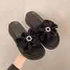 Women's Outer Slippers 2025 Summer New Bow Sandals Soft Thick Bottom Versatile Lazy Non-slip Beach One-word