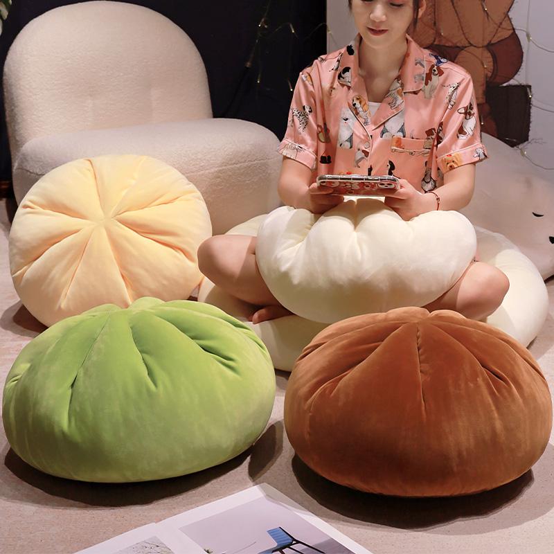Kreatives gedämpftes gefülltes Brötchen Plüschkissen Süßes faules Sofakissen Raumdekoration Kuscheltiere Weihnachts-Geburtstagsgeschenk