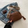 Fashionable Pu Leather Small Square Bag For Women Trendy Street Style Crossbody Bag