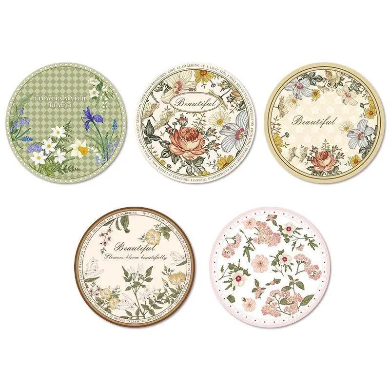 Round Rubber Coasters Antiskidding Absorbent Pad Heatresistant Drink Cup Mat Table Protector Kitchen Items Accessories Drinkware