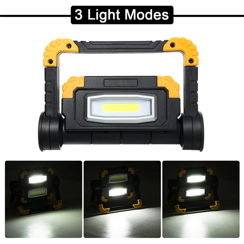 150W 5000mAh LED Folding Portable Light USB Charger COB Butterfly Work Light Outdoor Emergency Camping Floodlight