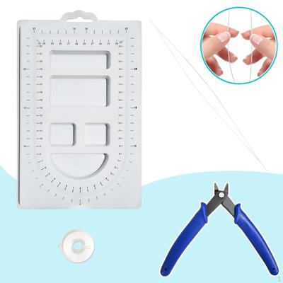 Tavă de Design cu Placă de Mărgele Organizator de Bijuterii cu Clește Diagonală Brățară pentru Doamne