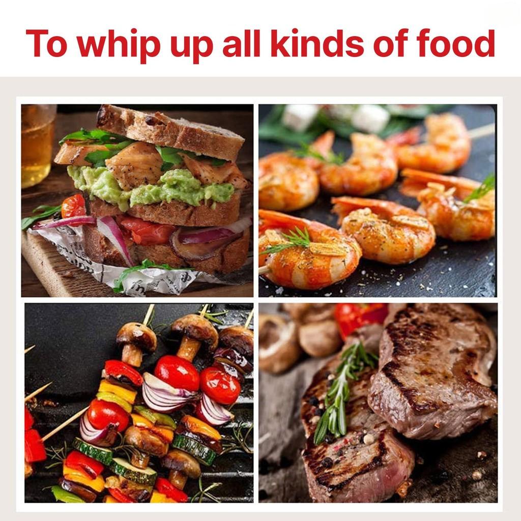 Mașină multifuncțională pentru friptură de 850W, portabilă, cu grill, pentru panini, sandwich Maker, cu încălzire dublă, mașină de mic dejun