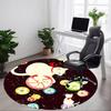 1pc Cats Flowers Office Round Area Rug, Under Office Chairs Bedroom Living Room Home Decor, Room Deco