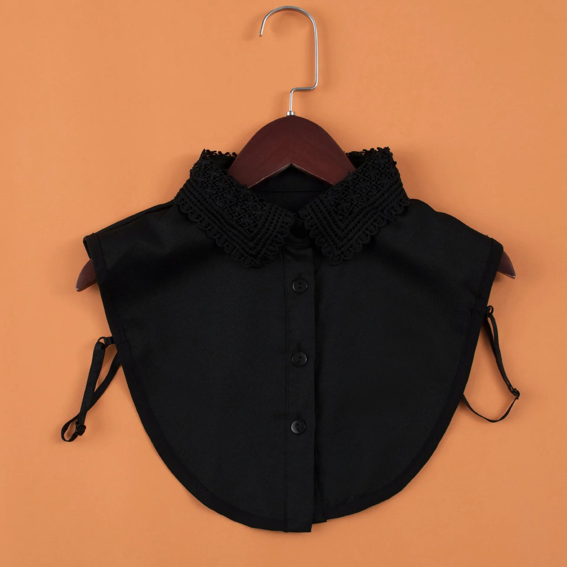 

Autumn Hollow Fake Collar for Women Female Detachable Collars Lapel Half Shirt Blouse Dress Decorative Sweater Flase Collar