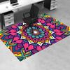 Colorful Mandala Pattern Phone WallpaperOffice Mat Home Decor Office Desk Chair Rugs Chair Carpet for office Chair Mat Gift For Halloween &