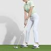 Fila Solid Color Golf Knit Polo Shirt Women Tops Pigweed-Green A11W335111F-LG