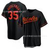 Baltimore Orioles 35 Adley Rutschman Orange Besticktes Baseballtrikot Unisex Fanbekleidung