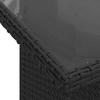 Vidaxl 6-Cz. Set di Mobili da Giardino con Cuscini, Polyrattan Nero