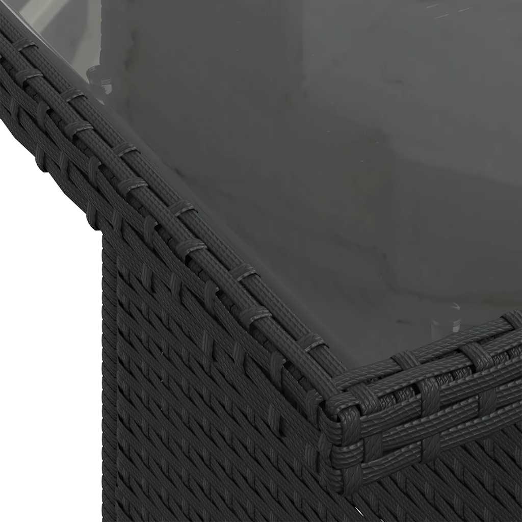 Vidaxl 6-Cz. Set di Mobili da Giardino con Cuscini, Polyrattan Nero