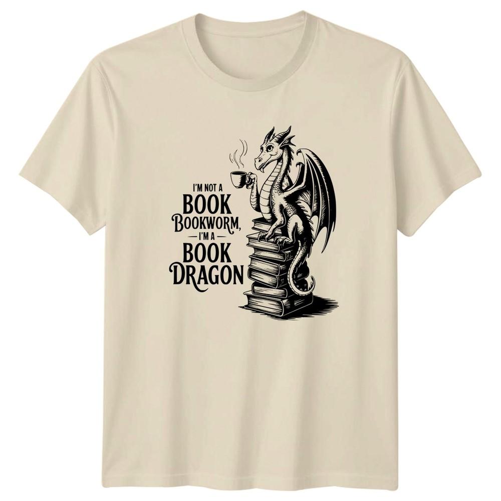 I Am Not A Book Bookworm TShirt Dragon Lover Literature Reading