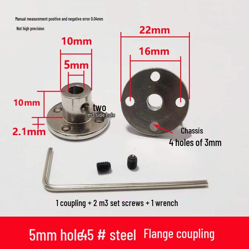 Linear Shaft Support Couplings for 4-12mm: Rigid Flange & Guided Shaft Design