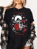 K-K Night World Silksong & Hornet Indie Game T-Shirt - Gothic Sammlerstück Tee mit ikonischem