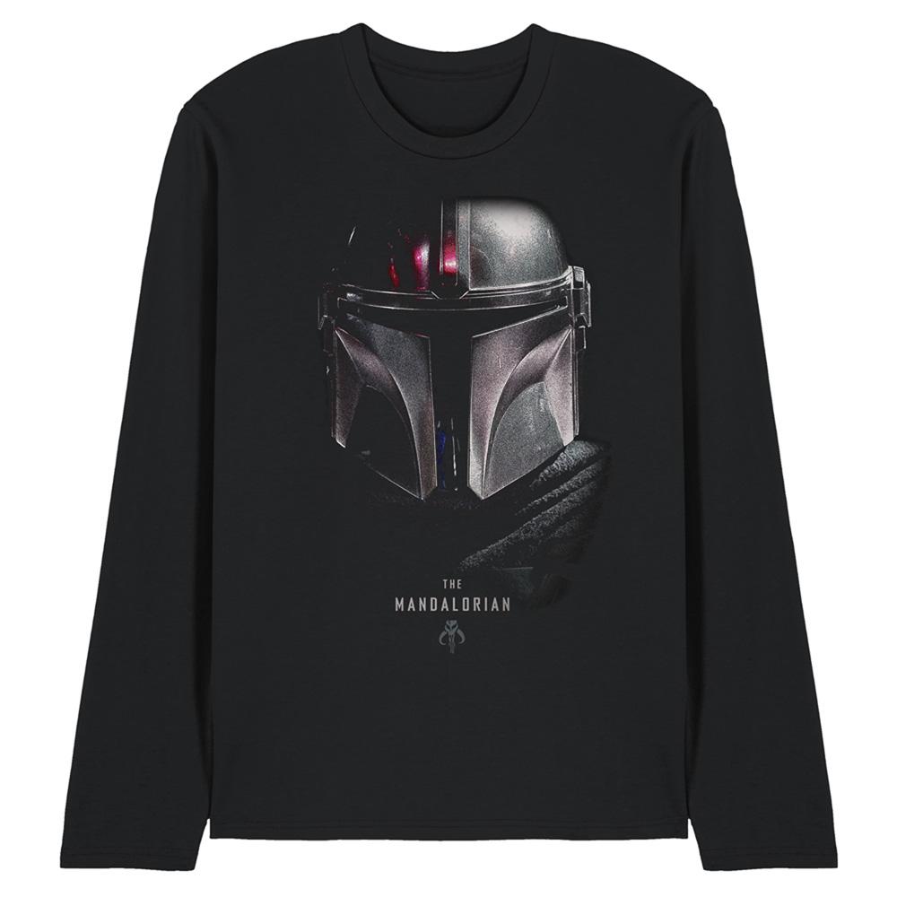 Star Wars The Mandalorian Unisex Adult Shadow Long-Sleeved T-Shirt