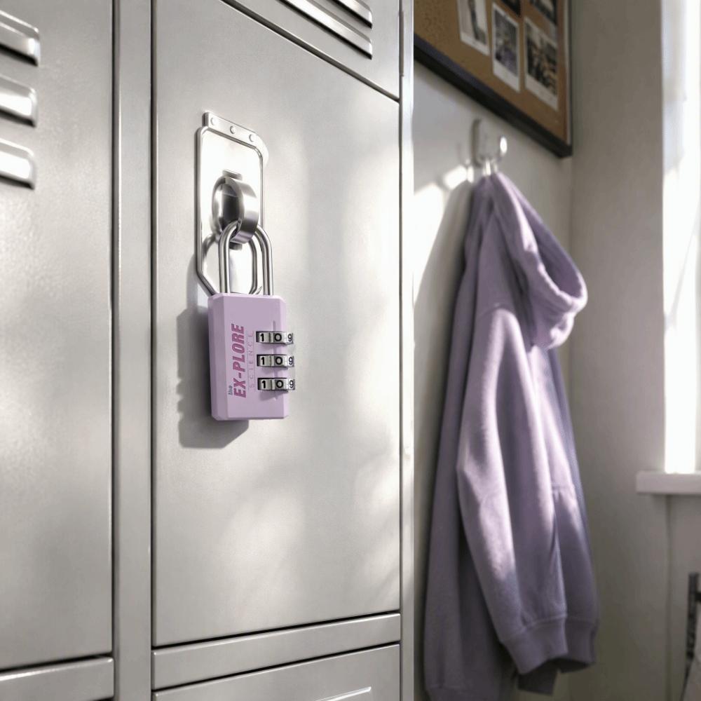 Electroplated Steel Shackle Resettable Combination Padlock Compact Lightweight Padlock Gym Locker