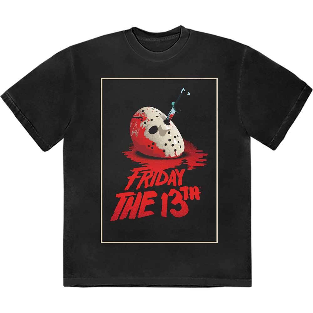 Friday the 13th Unisex T-Shirt: Jason Blood Mask (Large) XL