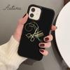 Stylist Scissors Funny Phone Case for iPhone 11 12 13 14 Pro Max mini X XR XS SE 2020 5 6S 7 8 Plus Samsung Galaxy S21 S22 Cover