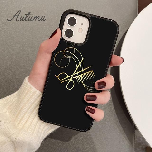 Stylist Scissors Funny Phone Case for iPhone 11 12 13 14 Pro Max mini X XR XS SE 2020 5 6S 7 8 Plus Samsung Galaxy S21 S22 Cover
