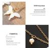 Seashell Carved Butterfly Pearl Necklace - Korean Style Pendant Jewelry