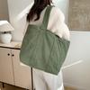 Corduroy Shoulder Bag Tote Bag Winter New Korean Version Casual Fashion Simple Large Capacity Commuter Women's Bag