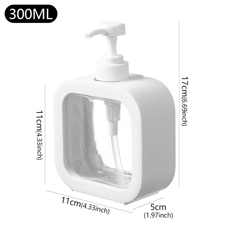 300/500ml Soap Dispenser Bathroom Kitchen Packaging Refillable Lotion Shampoo Shower Dispenser Bottle Portable Travel Bottling
