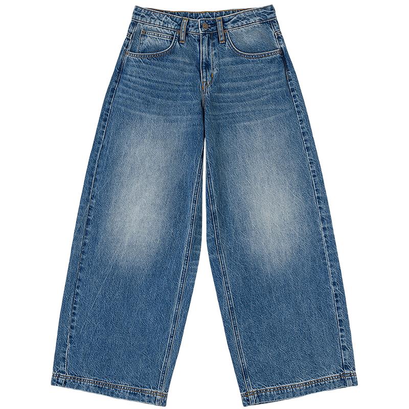 Lee Women's Slouchy Ultra-Loose Wide-Leg Jeans