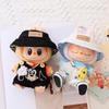 17cm Second Gen Labubu Blind Box Doll Clothes: Cute Sit-Party Overalls Set