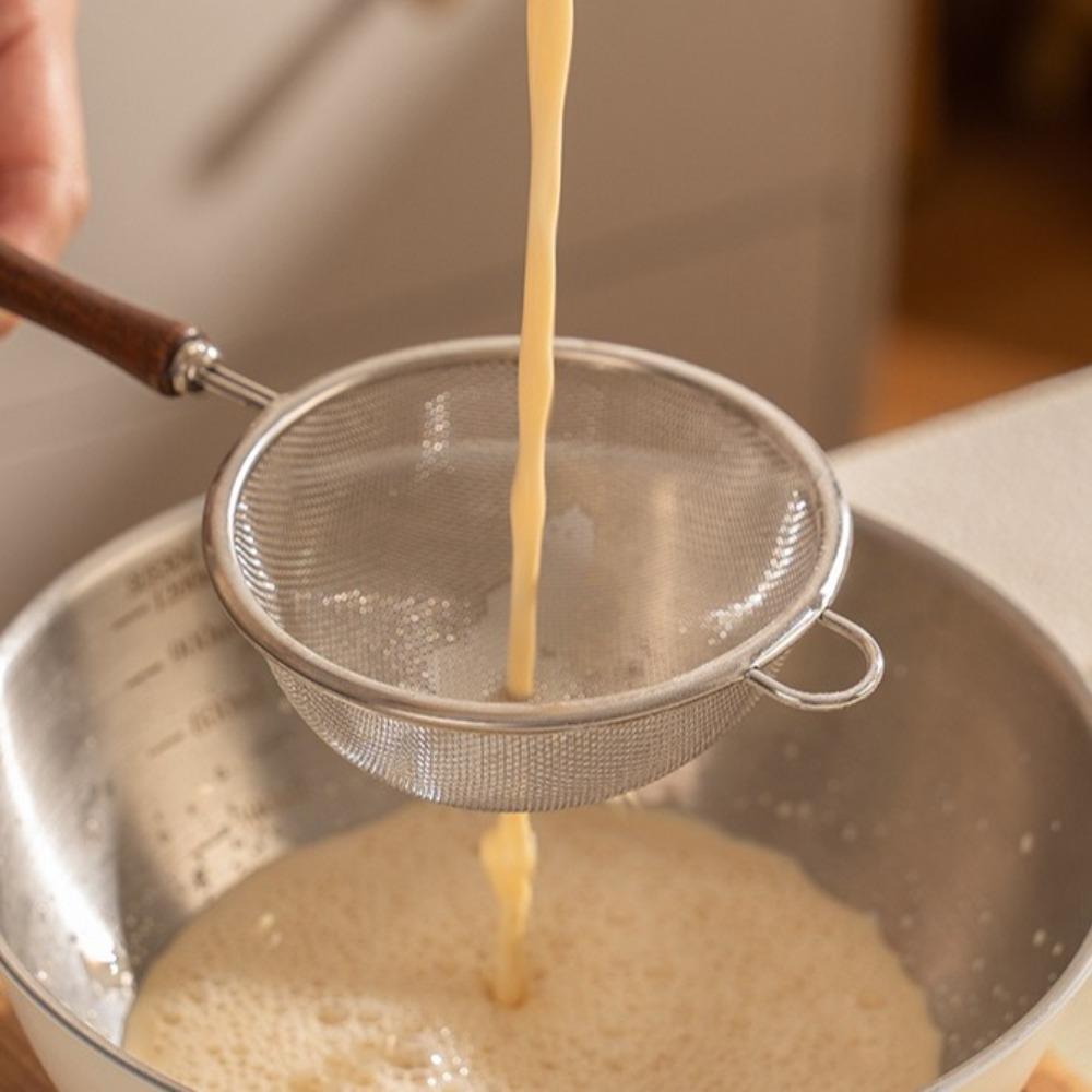 New Stainless Steel Matcha Sifter Very Fine Mesh Rust-Proof Tea Strainer Easy to Clean Small Food Sifters for Kitchen