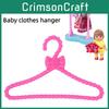 Premium Kleiderbügel aus Kunststoff 30 cm Höhe Stilvolle rosa Schleife 10er-Pack