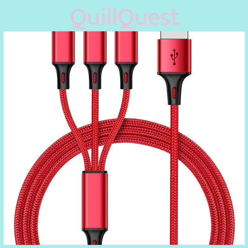 1.25m Fast Charging 3-in-1 Data Cable For Huawei Android Apple Wholesale