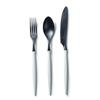 ARAS 3-Piece Cutlery Set, Dishwasher Safe, Made In Japan, Durable and Flavor-Free, with White Tritan Plastic Spoon, Fork (21cm), and Knife (24cm). Hea