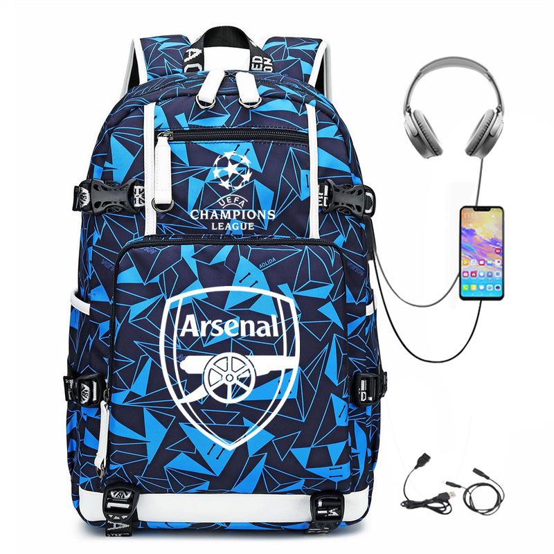 Football Peripheral Camouflage Backpack Student Multifunctional Large Capacity Backpack Leisure Travel Mountaineering Bag