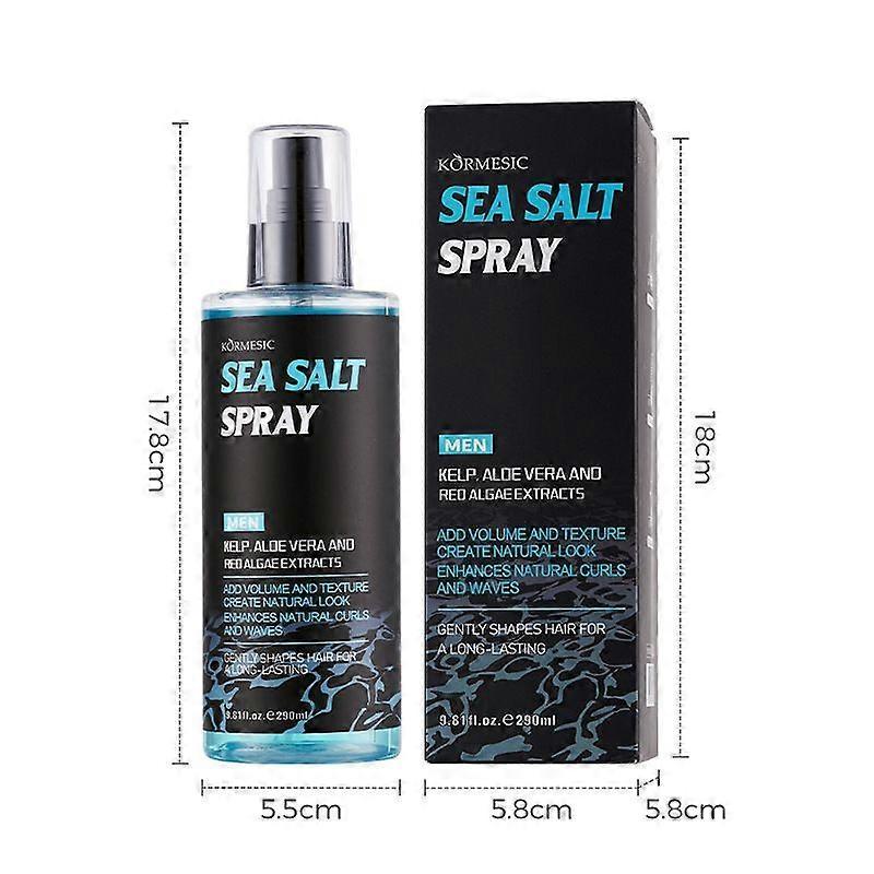 Sea Salt Spray for Men - Hair Texturizing Spray with Kelp, Aloe Vera and Red Algae Extract - Surf Sprays to Add Volume and Texture for Men and Women B
