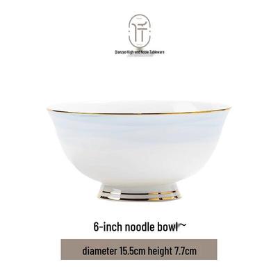 Modern Minimalist Ceramic Noodle Bowl Set