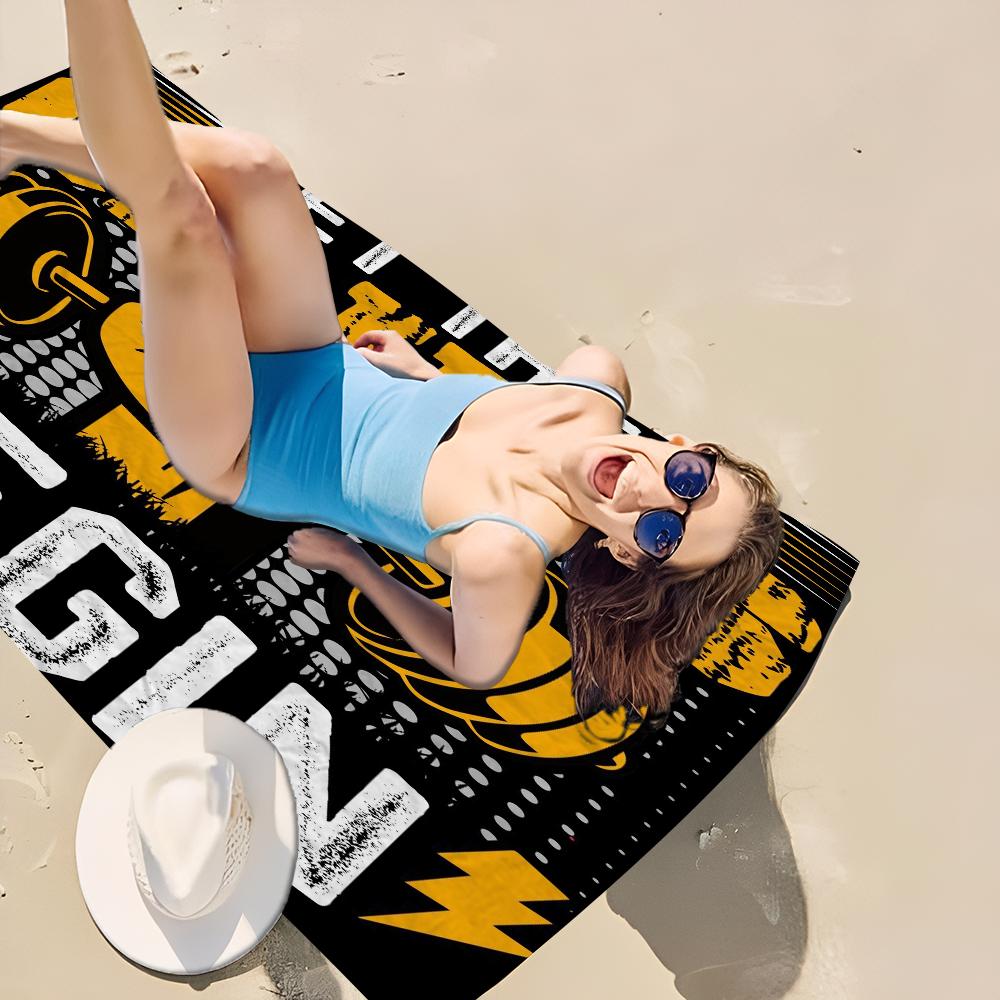 No Pain No Gain Beach Towel For Kids Personalized Bath Towel Pool Towel Vacation Gift Picnic Towel Party Gift