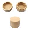 5cm Round Jewelry Box Necklace Organize Primary Teeth Storage Durable Wood Storage Box  Gift Box