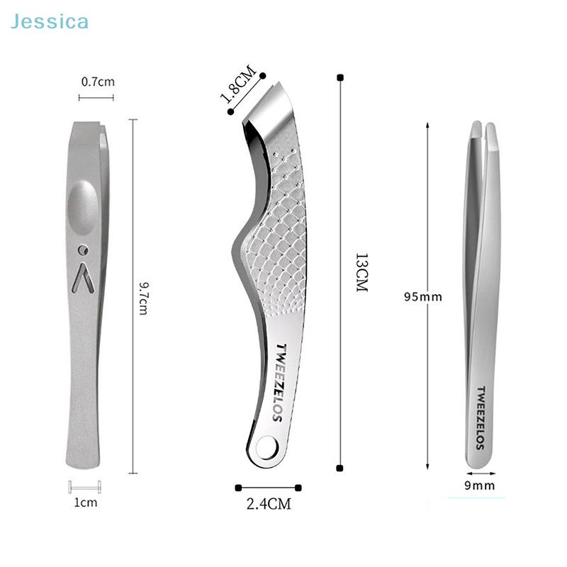 Stainless Steel Wide Mouth Hair Plucking Tweezers Beard Plucking Tweezers