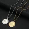 Kinitial Stainless Steel Aquarius Zodiac Sign Pendant Necklace For Women Chain Choker Jewelry Charm Astrology Necklaces Gift