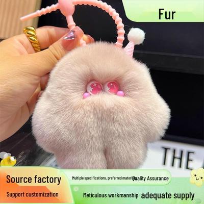 Adorabile Portachiavi & Ciondolo per Borsa con Pom-Pom di Dopey