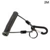 Fishing Missed Rope Anti-Lost Spiral Spring Lure Pliers Lanyard Wire Spring Rope Prevent Rod Drop Lose Tool Fishing Accessories